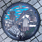 日本街头巷尾的井盖文化，有点萌。