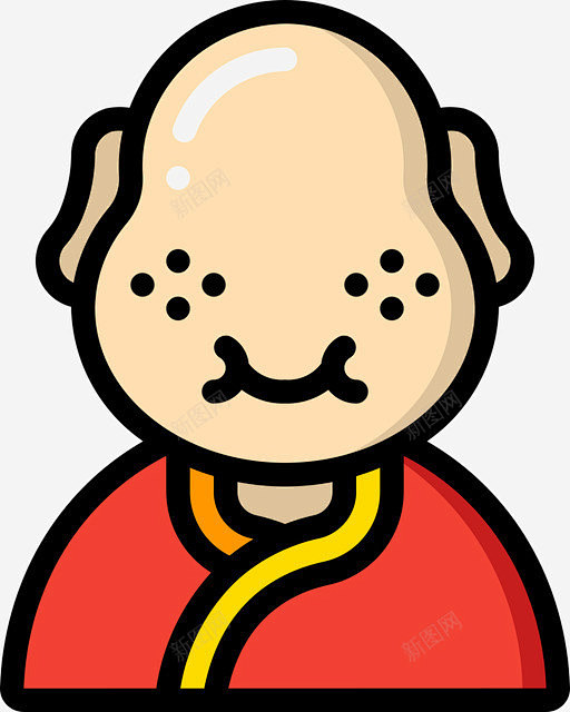 佛中国新年93线颜色 页面网页 平面电商...