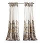 Lush D_cor - Clara Window Panel Set, Gray and Yellow - Energy Efficient Room Darkening Window Curtains! Blocking the sunlight which saves energy leading to better temperature regulation of the room while enhancing your decor with modern paisley patterns e