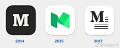 知名社交博客平台 Medium 时隔两年再次更换新 LOGO，medium 由 Twitter 联合创办人埃文·威廉姆斯和比兹·斯通于 2012 年 8 月份创立，是一个社交博客平台，允许用户通过文字的形式分享自己的故事，与志同道合的用户进行文字交流。#求是爱设计# ​​​​