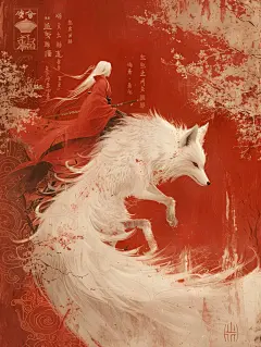 国风｜九尾狐，逃出书面封印 - 小红书