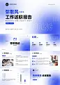 企业工作汇报弥散光风PPT套装