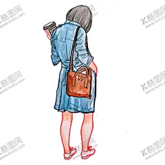 彩绘人物背影 【酷图网】彩绘人物背影,手绘女孩,女孩,粉彩,淡彩,女孩元素,水彩手绘女孩,插画女孩,手绘人物,美女,女生,漫画,可爱女孩,儿童素材,卡通,唯美手绘,女孩背影,文艺海报,PNG免扣素材