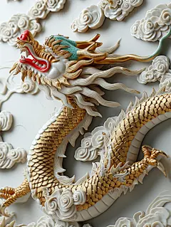 龙年元素素材图片数字艺术AI图
