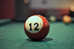 悠哉的业余爱好台球摄影图片