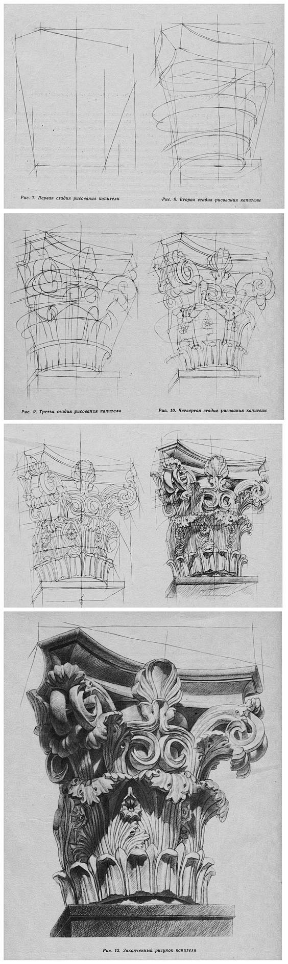 stages of drawing. c...