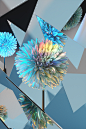 Flowers : A collection of flowers developed with Baillat Studio for Red Bull Music