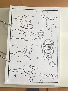 挑战临摹一百张简笔画_ 第一张_1_小马的摸鱼日常_来自小红书网页版