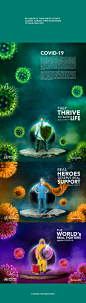 Real Fighters Against (COVID-19) : The project is an illustration and a symbol to show of the real fighters great efforts worldwide against coronavirus disease 