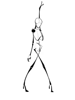 左滑看更多，7种不同站姿的火柴人动态~