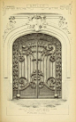 法国建筑的精致入口。《Materials and documents of architecture and sculpture》 1915,G. Broes Van Dort Co. edition, in French。翻墙OMaterials and documents of architecture an...