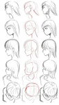 头发发型 插画_百度图片搜索