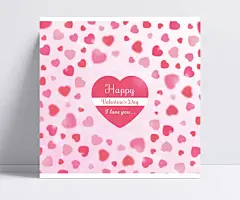 情人节爱心贺卡|水彩,情人节,粉色,爱心,贺卡,矢量图,AI格式,矢量素材,含JPG预览图。