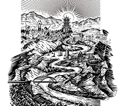 陨阳黄酒包装插画设计-古田路9号-品牌创意/版权保护平台