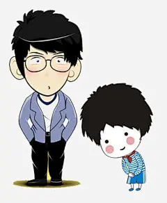 卡通小男孩免抠素材_新图网 https://ixintu.com 人物 儿子 卡通人物 小男孩 插画 爸爸