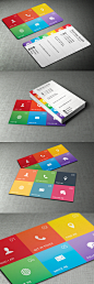 Personal Business Card on Behance color#red#