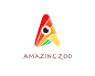 AMAZING动物园 动物园logo 彩色 A字母 眼睛 热带 鹦鹉