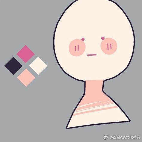 #绘画素材# 一些逐渐神奇的皮肤配色 ​...