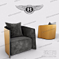 意大利 宾利 Bentley Home单人沙发轻奢高端椅3d模型