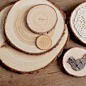 zakka 原木实木 带树皮松木片 木桩 拍摄道具 茶杯垫