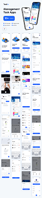 #APP模板#
待办任务项目管理引导页分类详情创建等app ui源文件fig模板