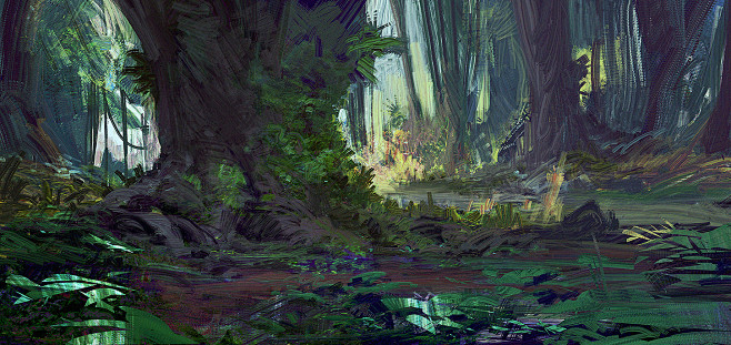 forest sketch, Victo...