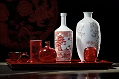 酒水陶瓷酒瓶白酒图片摄影图