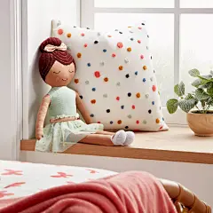 Square Embroidered Dot Throw Pillow - Pillowfort™ - image 4 of 8