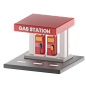 Gas Station 3D Illustration