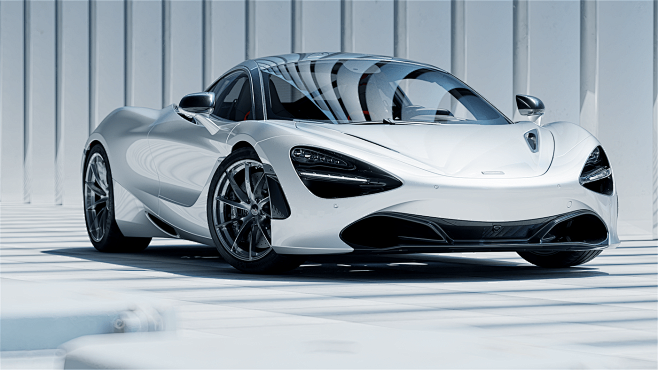 720S CGI c4d CAR RED...