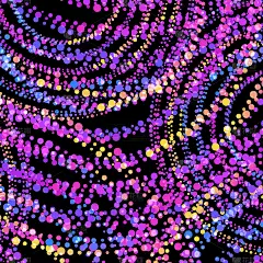 彩色矢量背景与明亮的点