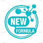 New Formula with molecular cell inside - sticker