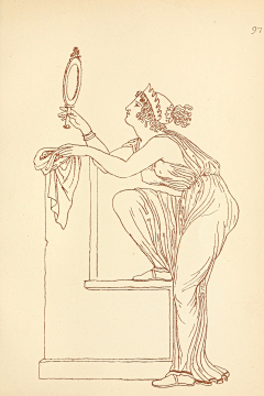 Dansvotrecoeur采集到古希腊女性服装版画