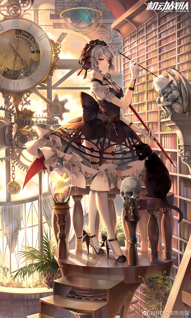 #机动战队# 给@机动战队 画的图书馆管...