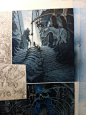 Work in progress of "Saria" volume 3  , Riccardo Federici : panels....by Riccardo Federici