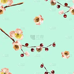 纹路与花枝无缝搭配