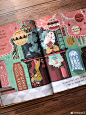 #ZC绘本屋# 
绘本【Last Stop on the Reindeer Express】
小女娃儿通过驯鹿快车的方式去看完自己父亲的小故事，书里面有镂空小翻翻还是很好玩哒，整体风格比较华丽，色彩也很丰富哦～
评论里有购买链接哦～
儿童插画儿童绘本 ​​​​
