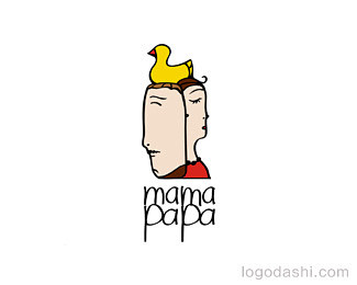 mamapapa儿童摄影logo设计_L...