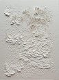 Bas-relief en papier aquarelle grain satiné, format 20x15cm // Lauren Collin: 