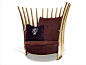 Design fabric armchair PANAREA Dehor Collection by Visionnaire by IPE Cavalli | design Alessandro La Spada