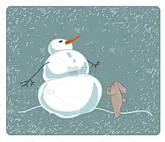 打印兔子和雪人