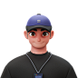 Employee Young Man 3D Illustration