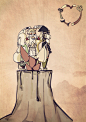 西游记插画 Journey to the West Illustration : 改编自中国四大名著西游记，讲述的是师徒四人西天取经的故事 Adapted from journey to the west, China's four great classics of the four is about the story of the west