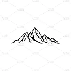 山地矢量形状和元素创建您自己的户外标签荒野复古补丁冒险游戏纪念章远足邮票。看看所有的书