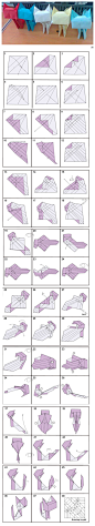 【自己动手】方块猫折纸教程。一齐向高难度挑…_来自smile葭薇的图片分享