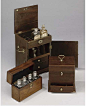 Three mahogany apothecary chests late 18th and early 19th century