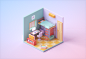 C4D零基础第四期学员作品——NiaoNiao的C4D课堂