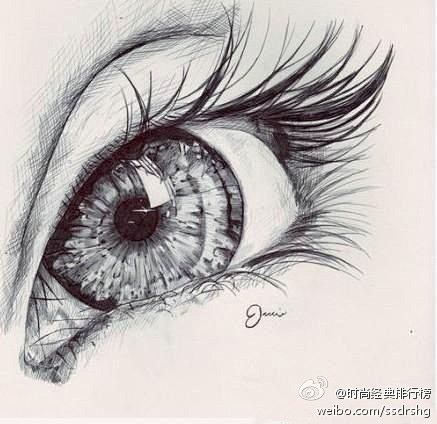 “你是我的眼···”神啊素描来的！美瞳哦...