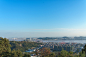 太平山上的椒江全景摄影照片