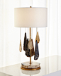 Janice Minor Petrified Wood Table Lamp